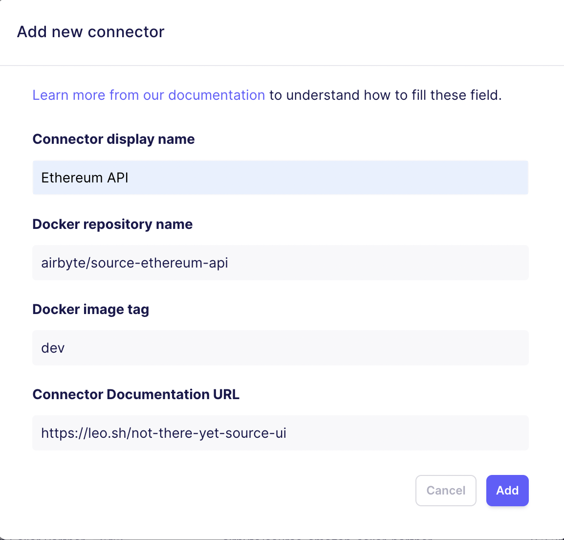 airbyte connector